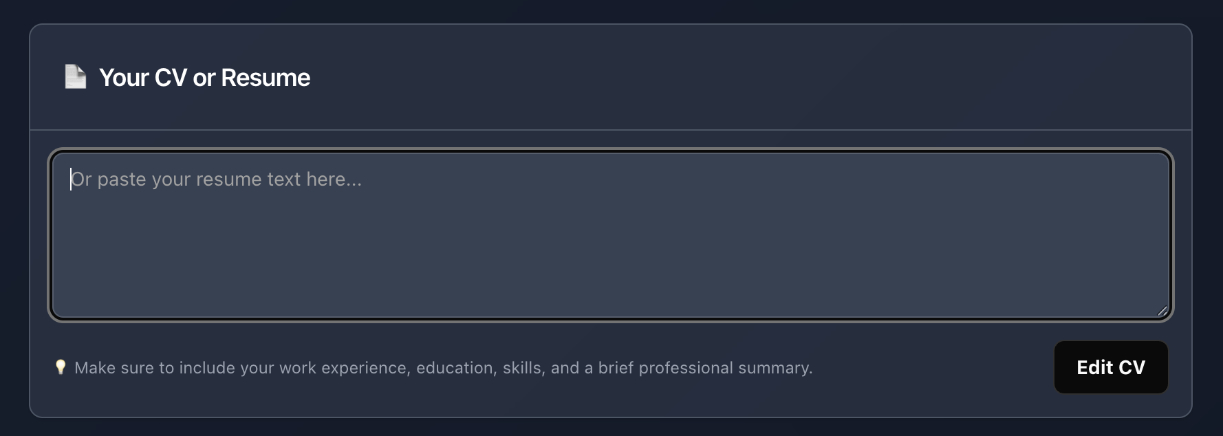 Background Information Setup